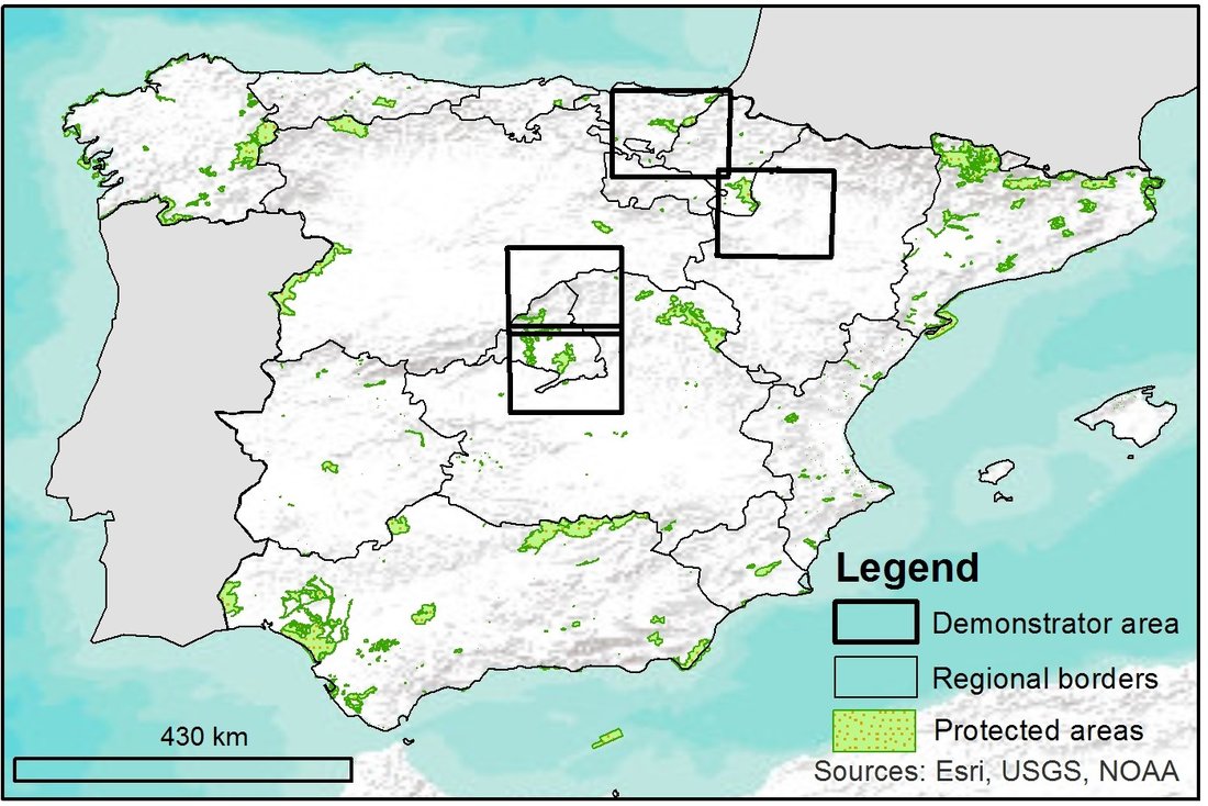 Demonstrator areas